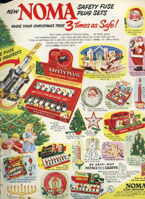 Vintage Noma Christmas lights magazine ad 1950s 90s Christmas Ads, Classic Vintage Christmas, Noma Christmas Lights, Vintage Christmas Poster 1950s, Vintage Christmas Ads Mid Century, White Christmas 1954, Atomic Christmas, 1970’s Christmas Lights Outdoor, Christmas Ads