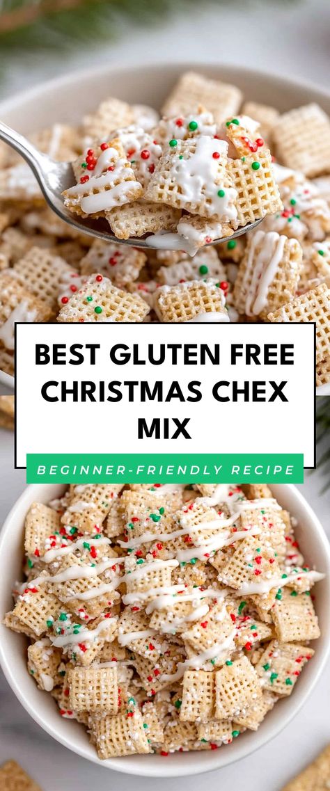 Image for Best Gluten Free Christmas Chex Mix Easy Gluten Free Christmas Dinner, Gluten Free Movie Night Snacks, Gluten Free Snacks Homemade, Allergen Free Christmas Treats, Gluten Free Haystacks Recipe, Christmas Baking Ideas Gluten Free, Gluten Free Holiday Snacks, Gluten Free Nuts And Bolts Recipe, Chex Mix Gluten Free