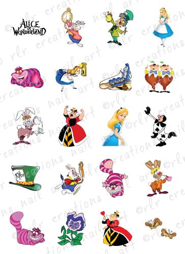 Toy Story Nails, Alice In Wonderland Nails, Alice And Wonderland Tattoos, Nails Disney, Wonderland Characters, Alice In Wonderland Drawings, Alice In Wonderland Characters, Wonderland Tattoo, Alice In Wonderland Costume