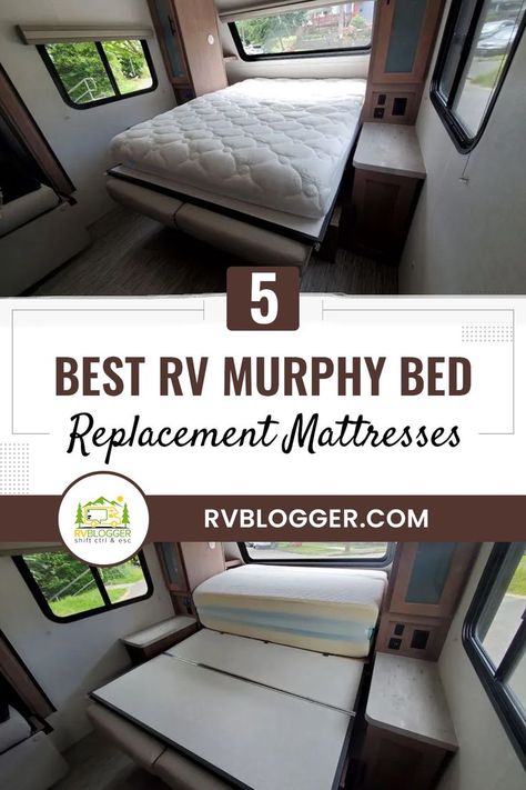 Rv Beds Ideas, Rv Murphy Bed, Murphey Bed, Rv Mattress, Camper Beds, Rv Gifts, Diy Storage Rack, Camper Hacks, Diy Camper Remodel