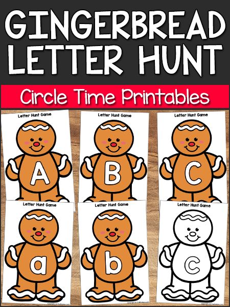 Gingerbread Literacy, Gingerbread Man Preschool, Letter Hunt, Gingerbread Man Activities, Gingerbread Activities, Preschool Christmas Activities, Christian Preschool, Gingerbread Theme, Circle Time Activities