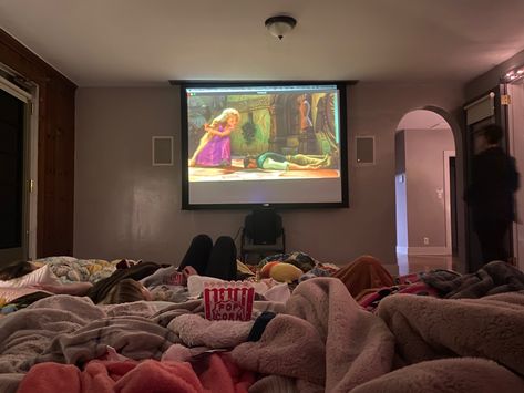 Couples Movie Night, Indoor Movie Night, Girls Night Movies, Tangled Movie, Night Movie, Summer Fun List, Girl Movies, Movie Marathon, Family Movie Night