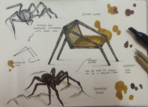 Futuristic Chair Concept, Biomimicry Furniture Design, Chair Design Sketch Concept, Biomorphic Design Interior, Innovative Products Ideas For Students, Scamper Design Ideas, Biomimicry Furniture, Biomimicry Design Products, Biomorphic Design