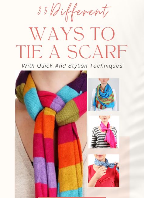 Creative Ways to Tie a Scarf for Any Style Ways To Tie A Scarf, Tie A Scarf, Uplifting Phrases, Scarf Knots, Headband Wrap, Cotton Clouds, Retro Looks, Cozy Wrap, Stylish Scarves