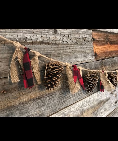 Camping Theme Baby Shower, Camping Baby Shower Theme, Lumberjack Birthday Party, Lumberjack Baby Shower, Lumberjack Baby, Lumberjack Birthday, Lumberjack Party, Pinecone Garland, Camping Theme Party