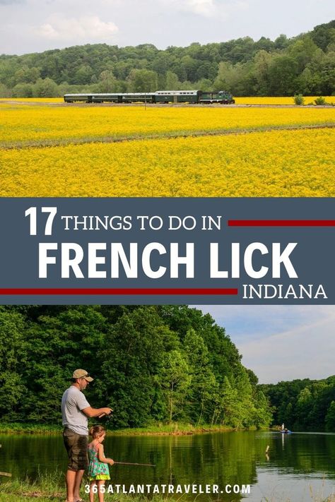 Located in the heart of southern Indiana is the town of French Lick, known for its mineral springs, outdoor activities, huge casino, and as the hometown of basketball legend, Larry Bird. There are so many things to do in French Lick Indiana, but we've narrowed our list down to 17 of the best! French Lick Indiana, French Lick Resort, Top Family Vacations, Midwest Travel Destinations, French Lick, Wood School, Indiana Travel, Southern Indiana, Midwest Travel