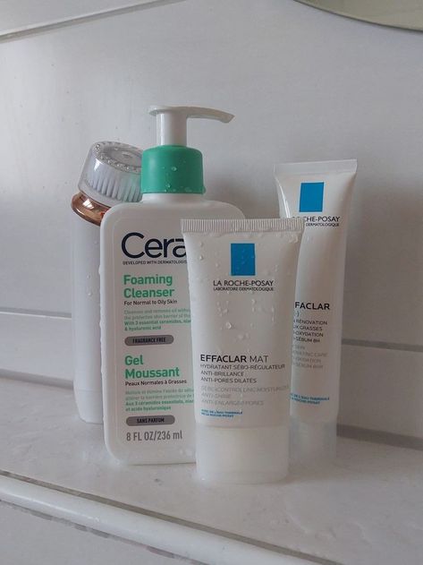 Acne Skincare Routine La Roche, Laroche Posay Skincare Aesthetic, La Roche Posay Skincare Aesthetic, Best La Roche Posay Products, Cerave Skincare Aesthetic, La Roche Posay Aesthetic, Cera Ve Aesthetic, La Roche Posay Skincare Routine, Cerave Skin Care