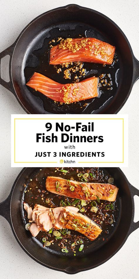 9 Extremely Easy Fish Dinners with 3 Ingredients | Kitchn Easy Fish Dinners, Fish Dinners, Best Fish Recipes, Three Ingredient Recipes, Fish Dinner Recipes, Cod Recipes, Fish Dinner, Easy Cheap, Quick Healthy Meals