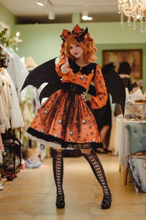 Halloween Ideias, Estilo Harajuku, Lolita Outfits, Halloween Gothic, Royale High, Fantasias Halloween, Gothic Punk, Halloween Fashion, J Fashion