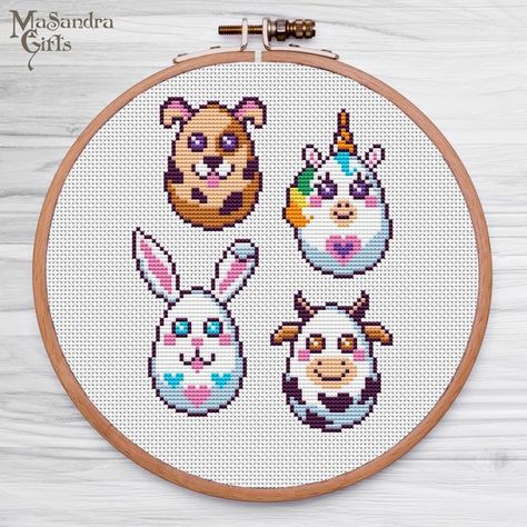 Hey, I found this really awesome Etsy listing at https://www.etsy.com/au/listing/959601835/easter-eggs-stitch-pattern-funny-animals Cross Stitch Projects Ideas, Pattern Game, Cross Stitch Floss, Animals Cross Stitch, Dmc Cross Stitch, Tiny Cross Stitch, Cross Stitch Fonts, Animal Cross Stitch Patterns, Small Cross Stitch