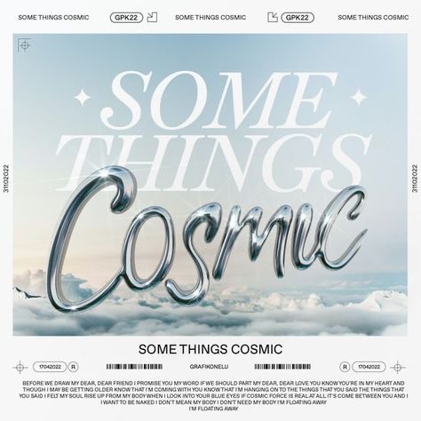 Cosmic Graphic Design, Glam Graphic Design, Merch Graphic Design, Dreamy Graphic Design, Silver Graphic Design, Typography Photoshop, Mises En Page Design Graphique, 타이포그래피 포스터 디자인, Graphic Design Fonts