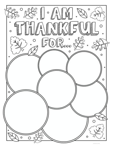 Thanksgiving Mental Health Activity, Thankful For Activities For Kids, Gratitude Coloring Pages For Kids, Thanksgiving Celebrations For School, Free Thankful Printables, Thanksgiving Ideas For Teachers, Gratitude Coloring Page, I'm Thankful For Printable, Thankful Coloring Pages For Kids