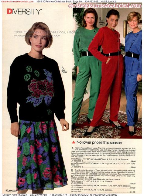 1989 JCPenney Christmas Book, Page 90 - Catalogs & Wishbooks 80s Christmas Outfit, 80s Clothes 1980s Fashion Trends, Awkward Family Photos Christmas, 90s Ads, 1980s Fashion Trends, 1980 Fashion, Fashion 1980s, 90s Fashion Women, 80 Fashion