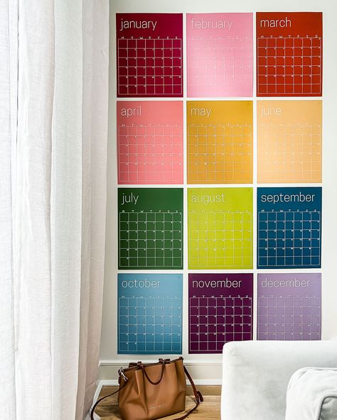 Calendars & Planners Colorful Calendar, Big Calendar Wall, Erasable Calendar, Large Whiteboard Calendar, Huge Wall Calendar, Busy Family Organization, Large Dry Erase Calendar, Visual Planning, Fun Office Decor