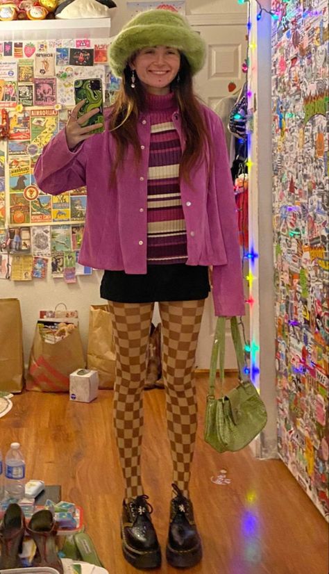 Worst Outfits Ever, Alternative Outfits Colorful, Eclectic Colorful Outfits, Color Core Outfits, Modest Maximalist Fashion, Funky 90s Outfits, Alternative Colorful Outfits, Maximalist Aesthetic Outfit, Summer Outfits Maximalist