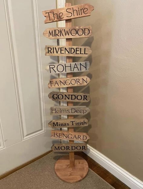 Hobbit Nursery Lord Of The Rings, Lord Of Rings Nursery, Shire Nursery Theme, Lotr Nursery Ideas, Lord Of The Rings Sign, Lord Of The Rings Themed Bedroom, Lotr Themed Nursery, Lotr Aesthetic Home Decor, Lotr Room Ideas