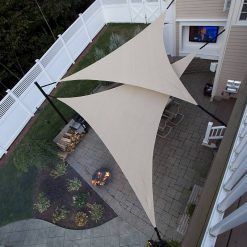 Shade Sail Installation, Backyard Shade, Garden Netting, Shade Sails, Outdoor Sun Shade, Sun Sail Shade, Patio Shade, Backyard Pergola, Backyard Inspiration