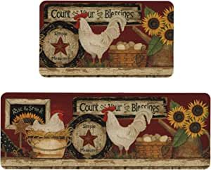 Dakota House, Gail Reeder, Farmhouse Kitchen Rugs, Kitchen Updates, Rustic Door, Rooster Kitchen, Sunflower Kitchen, Screen Art, Kitchen Rugs And Mats