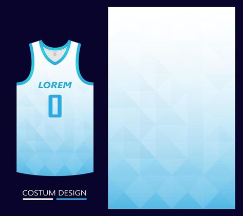 basketball jersey pattern design template. blue abstract background for fabric pattern. basketball, running, football and training jerseys. vector illustration Sky Blue Jersey Design Basketball, Basketball Jersey Background Design, Basketball Jersey Pattern Design, Blue Jersey Design Basketball, Blue Jersey Design, Basketball Jersey Design Ideas Sublimation, Jersey Background Design, Jersey Pattern Design, Nba Jersey Outfit