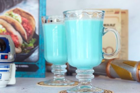 This Bantha Milk Cocktail is very similar in colour and taste to the Blue Milk sold at Disney Star Wars: Galaxy’s Edge, except we added alcohol for a more grown-up drink. A long time ago in a galaxy far, far away… Those words always give me goosebumps. Especially followed by the symphonic fanfare that always […] The post Bantha Milk Cocktail Inspired By Star Wars: Galaxy’s Edge appeared first on Ottawa Mommy Club. Blue Milk Cocktail, Coconut Rum Cocktails, Bantha Milk, Mango Cocktail, Coconut Mojito, Disney Inspired Food, Rum Cocktail Recipes, Watermelon Mojito, Star Wars Galaxy's Edge