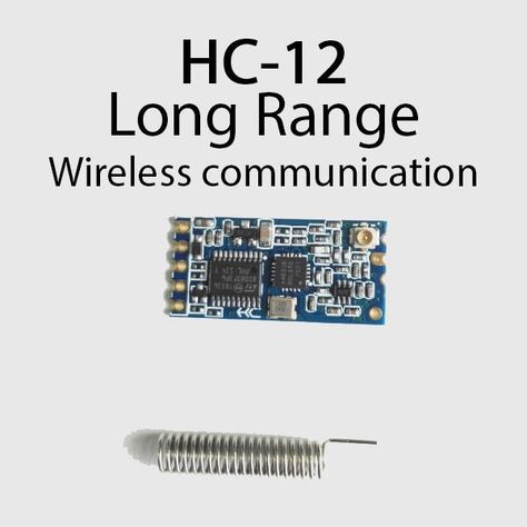 Long Range, 1.8km, Arduino to Arduino Wireless Communication With the HC-12. : 6 Steps (with Pictures) - Instructables Arduino Wireless, Arduino Programming, Diy Tech, Instant Messenger, Arduino Board, Raspberry Pi Projects, Pi Projects, Electronics Projects Diy, Serial Port