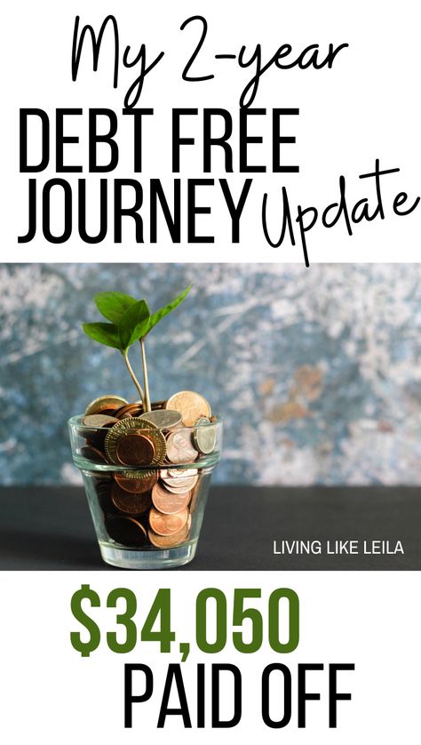 I've been on my debt free journey for 2 years now. I started with over $82,000 of debt and have paid off over $34,000 since then. In this post I share my journey. www.LivinglikeLeila.com Debt Free Journey, Paying Off Debt, Debt Free Living, Personal Finance Advice, Debt Repayment, Paid Off, Budget Saving, Get Out Of Debt, Budgeting Money