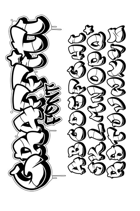 Graffiti writing with A drip effect and a star. Alphabet font art illustration. Free printable coloring page. Drip Graffiti Letters, 3d Lettering Fonts, 3d Graffiti Alphabet, Cute Graffiti Letters, Star Fonts Alphabet, Graffiti Lettering Fonts Alphabet, Drippy Letters Alphabet, Funky Fonts Alphabet, Graffiti Art Ideas