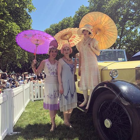 Lauren on Instagram: “Summer vibes.  Flappers in full color. Jazz age lawn party. . . . Left: @missvioletvixen in an antique purple hand embroidered Hungarian…” Jazz Age Lawn Party, 1920 Dress, Lawn Party, Purple Hands, Jazz Age, Get The Party Started, Instagram Summer, Garden Party, Holiday Parties