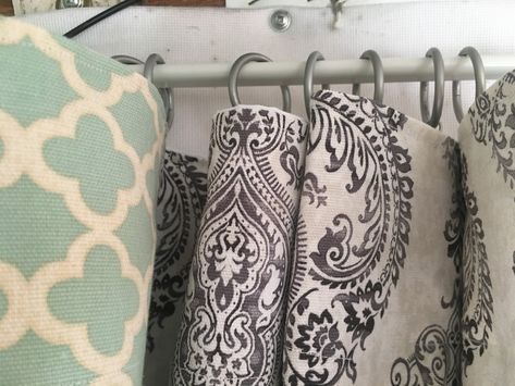 The Southern Glamper: Pop Up Camper Curtains - Part Two, Hanging Curtains in Your Camper Camper Studio, Popup Remodel, Camper Revamp, Vintage Camper Redo, Tent Trailer Camping, Pop Up Princess, Camper Cushions, Popup Camper Remodel, Pop Up Tent Trailer