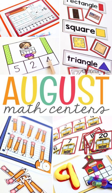 Addition Preschool, Centers For Preschool, Kindergarten Math Centers, Math Kindergarten, Math Centers Kindergarten, Preschool Centers, Kindergarten Curriculum, Numbers Counting, Math Center Activities