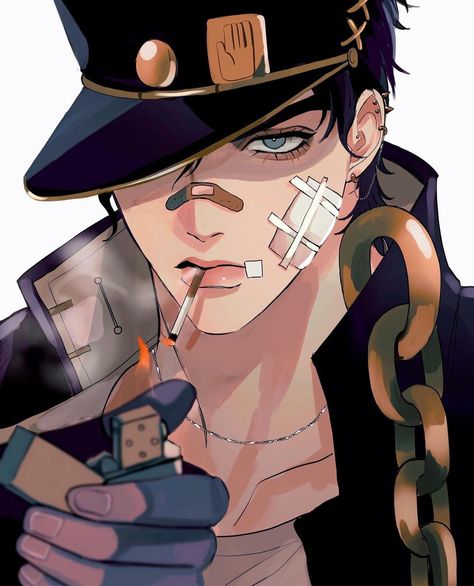 Jojo Jotaro, Jjba Fanart, Kujo Jotaro, Star Platinum, Stardust Crusaders, Jojo Art, Adventure Anime, Jojo's Bizarre Adventure Anime, Jotaro Kujo