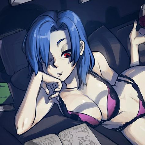 skullgirls valentine Skullgirls Valentine, Skullgirls Icons, Valentine Icon, Blue Hair, Made By Me, Wattpad, Books, Hair, Blue