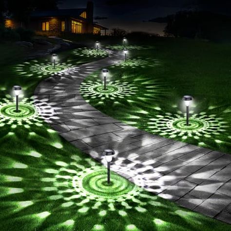 10 Pack Ultra Bright Solar Lights Outdoor Waterproof, from Dusk to Dawn Up to 12H Solar Lights for Outside, Auto On/Off Solar Powered Garden Pathway Lights, Landscape Lighting (Cold White, 10 Pack) Solar Lights For Yard, Solar Yard Lights, Landscape Pathway Lighting, Outdoor Evening, Solar Lights Outdoor, Solar Pathway Lights, Outdoor Lighting Landscape, Yard Project, Garden Lights