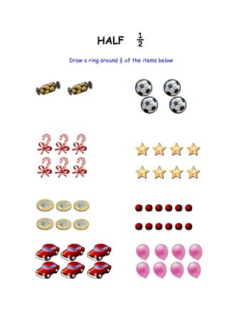 Finding Half | Teaching Ideas Teaching Halves, Match Up The Other Half Worksheet, Half Worksheet, Draw The Other Half Worksheet, Halves Worksheets Grade 1, Whole Half Quarter Activity, Math Fractions Worksheets, Writing Fractions, Fraction Lessons