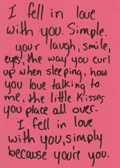 Just like I have told you before, I fell in love with you because your you, and I am in love with all of you princess. طابع بريدي, Hopeless Romantic, Fell In Love, Pretty Words, Cute Quotes, Pretty Quotes, I Fall In Love, Love Letters, I Fall