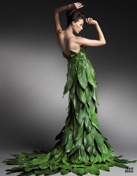 Amazing Art Work! Green Dress, A Woman, Green