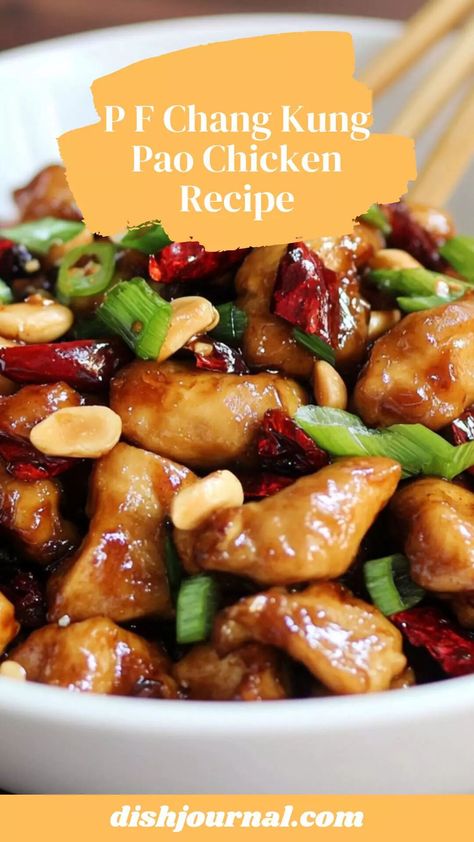 P F Chang Kung Pao Chicken Recipe – Dish Journal Easy Kung Pao Chicken, Pf Changs Recipes, Panda Express Kung Pao Chicken Recipe, Kung Pao Chicken Panda Express, Kung Pao Chicken Authentic, Best Kung Pao Chicken Recipe, Kungpaochicken Recipe, Ww Kung Pao Chicken Recipe, Gluten Free Kung Pao Chicken