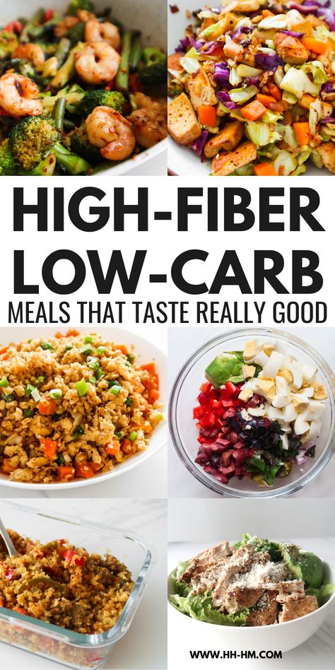 High Fiber Low Carb Recipes, Quinoa Asparagus, High Fiber Meal Plan, High Fibre Lunches, High Fiber Dinner, High Fiber Low Carb, High Fiber Breakfast, Fiber Diet, High Fiber Diet