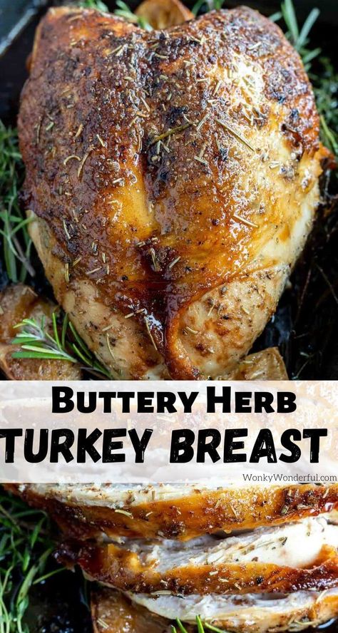 Turkey Oven, Oven Roasted Turkey Breast, Thanksgiving Dinner Ideas, Cooking Turkey Breast, Herb Turkey, Recipe Thanksgiving, Roast Turkey Recipes, Best Thanksgiving Recipes, Recipes Oven