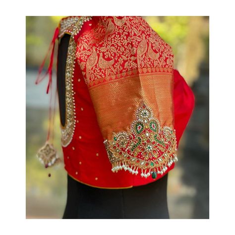 Apr Vastrakala Blouse, Brocade Blouse Work Designs, Sleeves Work Design For Blouse, Apr Vastrakala, Brocade Blouse Designs, Maggam Designs, Blouse Designs Catalogue, Blouse Works, Pattu Saree Blouse Designs