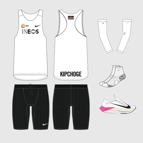 Eliud Kipchoge, Athletic Clothing, Clothing Design Sketches, Nike Metcon, Nike Elite, Clothing Design, Nike Sports, Air Zoom, Nike Air Zoom