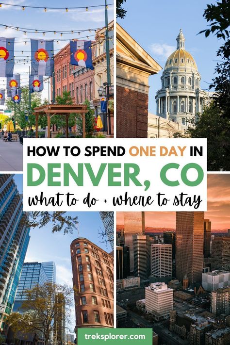 Only have one day in Denver? No problem! Our guide takes you from the artistic halls of the Denver Art Museum to the historic corridors of the Colorado State Capitol, and ends with a leisurely exploration of Larimer Square. It's the perfect way to experience Denver, Colorado, in a day. Denver Colorado Vacation, Beer Spa, Denver Travel, Visit Denver, Popular Travel Destinations, Denver Art Museum, Denver Art, Colorado Vacation, Neighborhood Guide