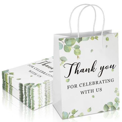 PRICES MAY VARY. Plentiful Quantity: you will receive 30 wedding welcome bags with handles, a sufficient quantity to meet your various uses and replacement needs; The size is about 20.3 x 11 x 26.5 cm/ 8 x 4 x 10 inches, suitable for packing sweets, snacks, gifts, treats, clothes, souvenirs and more Reliable and Reusable: our wedding gift bags for guests are made of quality kraft paper with fine workmanship, they are safe and reliable, lightweight yet sturdy, colorfast and reusable, which will n Wedding Goodie Bags, Wedding Favor Gift Bags, Wedding Welcome Gifts, Wedding Gift Bags, Wedding Welcome Bags, Birthday Supplies, Welcome Bags, Wedding Gift Favors, Paper Gift Bags