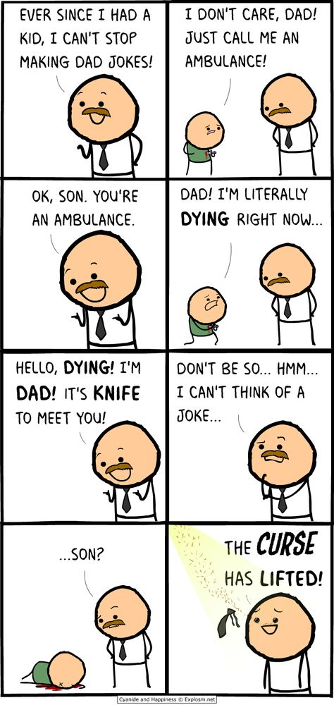 Cyanide & Happiness (Explosm.net) Happiness And Cyanide, Cyanide And Happiness Comics, The Awkward Yeti, Cyanide Happiness, Cyanide And Happiness, Dark Sense Of Humor, Dark Jokes, Online Comics, Crazy Funny Memes