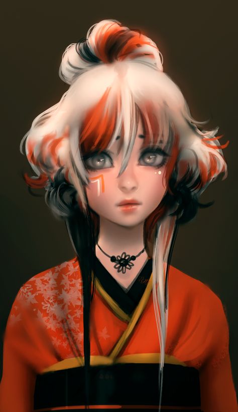 Koi Kimono, Writing Inspiration Characters, Aesthetic Artsy, Really Cool Drawings, Ancient Chinese Art, Human Drawing, Fiction Idea, Digital Paintings, Monster Concept Art