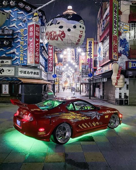 Red Toyota Supra, Y2k Games, Japan 90s, Supra 2jz, Underground Style, Bright Hallway, Modded Cars, Supra Mk4, Cars Aesthetic