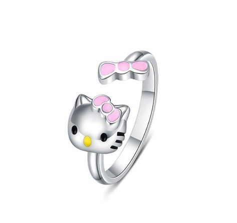 PRICES MAY VARY. 『Lovely Cat Open Ring』-Design with the cute, makes the ring more fun. White gold plated, and high polish finished, wouldn't fade for a long time. 『Adjustable Animal Rings』-This open ring for women young girls is made of silver plated, allergy free, hypoallergenic, safe for sensitive skin, women can rest assured to wear. 『Best Gift For Her』-The knuckle rings can be recommended as gifts for families or friends on birthdays, graduation, Mothers' Day, Thanksgiving, Christmas, Valent Rings Amazon, Gifts For Families, Silver Cat Ring, Korean Accessories, Kuromi Cinnamoroll, Sterling Silver Cat, Lovely Cat, Cat Ring, Lovely Animals