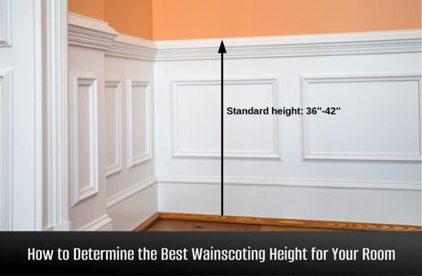 How to Determine the Wainscoting Height Foyer Wainscoting Entryway, Craftsman Wainscoting, Bathroom Wainscoting, Wainscoting Height, Installing Wainscoting, Wainscoting Bathroom, Wainscoting Styles, Diy Wainscoting, Dining Room Remodel