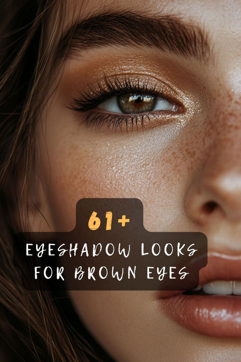 Not sure which eyeshadow shades to try? These 61 eyeshadow ideas are designed specifically to flatter brown eyes and enhance their depth. From warm tones to cool hues, you’ll discover the best colors to make your eyes pop. Click for all the must-try shades! 🌟👁️ #BrownEyes #EyeshadowShades #MakeupInspo #BeautyHacks #EyeMakeup #MakeupGoals #BeautyTrends Casual Brown Eye Makeup, Simple Brown Eyeshadow, How To Make Brown Eyes Pop, Eyeshadow Looks For Brown Eyes, Eye Shadow For Brown Eyes, Brown Eyes Eyeshadow, Make Brown Eyes Pop, Eyeshadow Combos, Brown Eyes Pop