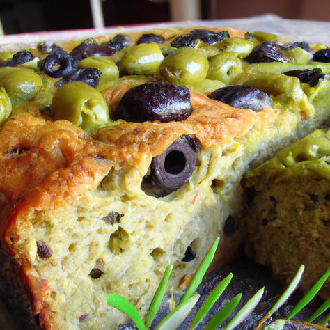 Cake aux olives vertes et noires en vidéo Cake Olives, Cake Aux Olives, 15 Minutes, Dessert, Cake